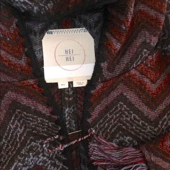 Anthropologie Coat Jacquard Long Jacket - Picture 7 of 8